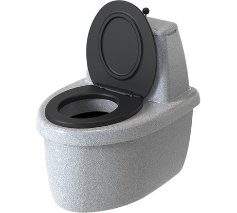 Торфяной туалет Rostok Комфорт белый гранит 2042.0000.004.000