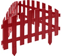 Декоративный забор PALISAD Ампир 28х300 см, терракотовый 65015