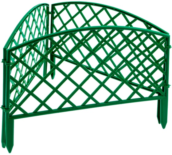 Зеленый декоративный забор Плетенка 24x320 см PALISAD 65006