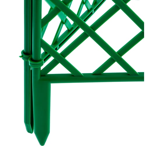 Зеленый декоративный забор Плетенка 24x320 см PALISAD 65006