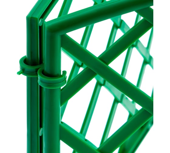 Зеленый декоративный забор Плетенка 24x320 см PALISAD 65006