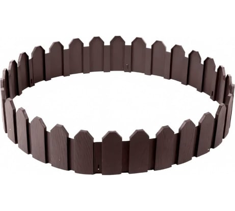 Садовое ограждение МАСТЕРСАД Дачник коричневое ДЧН-корич