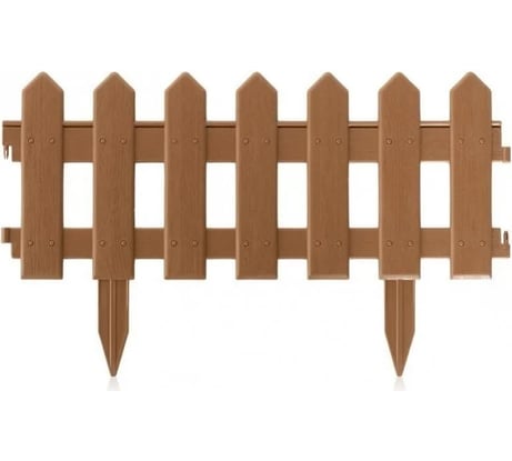 Садовое ограждение МАСТЕРСАД Палисадник коричневое ПЛСД-корич