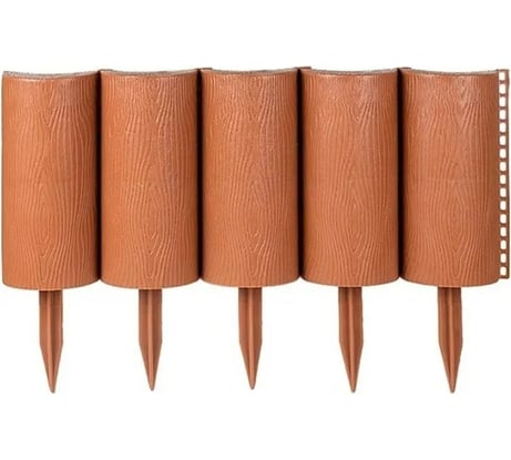 Садовое ограждение МАСТЕРСАД Садовый конструктор терракотовое, высота 21 см КНСТР21-терракот