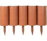 Садовое ограждение МАСТЕРСАД Садовый конструктор терракотовое, высота 21 см КНСТР21-терракот