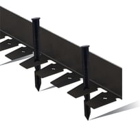 Садовый пластиковый бордюр ГеоПластБорд Стафф 2000х100х100 мм, черный GPBC2.100mm