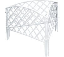 Декоративный заборчик Поли Сад №6 Плетенка белый, 24 см/3.2 м 14669