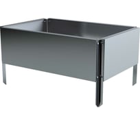 Готовая оцинкованная грядка Delta-Park GX 0.32x0.45 м, серебристая 30020GX_3245Zn