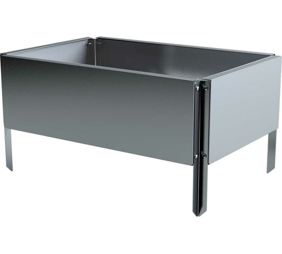 Готовая оцинкованная грядка Delta-Park GX 0.32x0.45 м, серебристая 30020GX_3245Zn 1