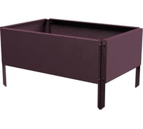 Готовая оцинкованная грядка Delta-Park GX 0.32x0.45 м, коричнево-красная 30020GX_3245Ch