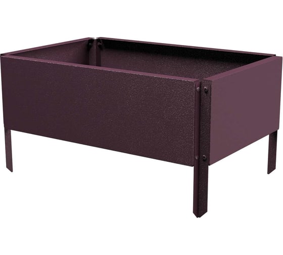 Готовая оцинкованная грядка Delta-Park GX 0.32x0.45 м, коричнево-красная 30020GX_3245Ch