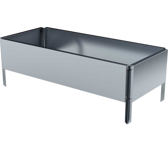 Готовая оцинкованная грядка Delta-Park GX 0.32x0.7 м, серебристая 30020GX_3270Zn 1