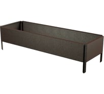 Готовая оцинкованная грядка Delta-Park GX 0.32x0.95 м, коричневая 30020GX_3295Br