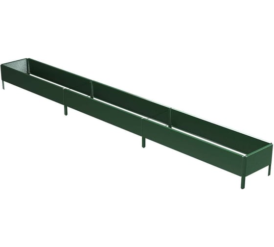 Готовая оцинкованная грядка Delta-Park GX 0.32x2.85 м, зеленая 30020GX_32275Gr