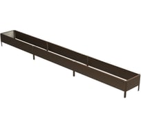 Готовая оцинкованная грядка Delta-Park GX 0.32x2.85 м, коричневая 30020GX_32275Br