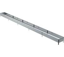 Готовая оцинкованная грядка Delta-Park GX 0.32x4.75 м, серебристая 30020GX_32465Zn