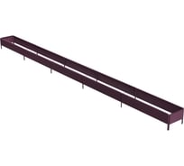 Готовая оцинкованная грядка Delta-Park GX 0.32x4.75 м, коричнево-красная 30020GX_32465Ch