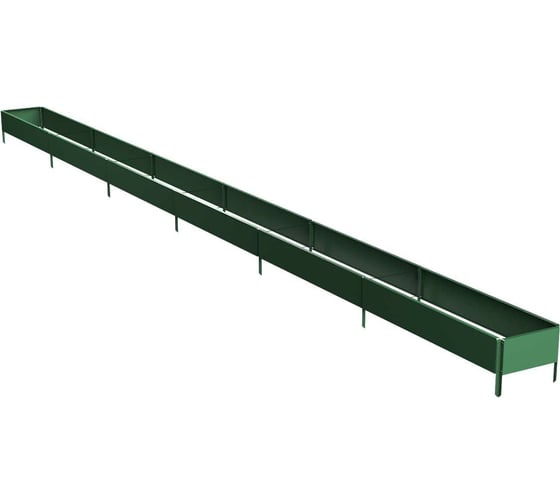 Готовая оцинкованная грядка Delta-Park GX 0.32x5.7 м, зеленая 30020GX_32560Gr