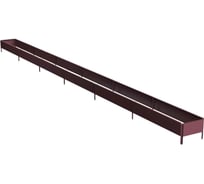 Готовая оцинкованная грядка Delta-Park GX 0.32x5.7 м, коричнево-красная 30020GX_32560Ch