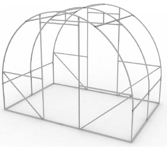 Оцинкованная теплица под чехол AGRUS каркас, 3x4х2.1 м, краб, шаг 1 м Tph3x4x2.1ш1m 1