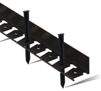 Садовый пластиковый бордюр ГеоПластБорд Стафф 2000х70х60 мм, черный GPBC2.60mm