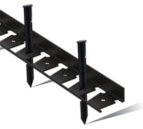 Садовый пластиковый бордюр ГеоПластБорд Стафф 2000х45 мм, черный GPBC2.45mm