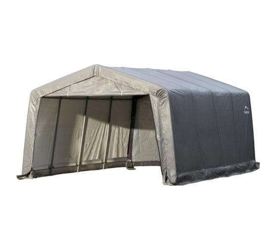 Гараж-в-Коробке 3,7x6,1x2,4м ShelterLogic скатная крыша, серый тент 62649 62790 1