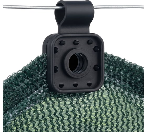 Клипсы для сетки затеняющей и фасадной ГеоПластБорд комплект 40 штук цвет черный 375KS40