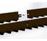 Бордюр ООО Металекс Metalex 60х40x2000 мм, коричневый, 6 шт. BRK604020 2
