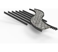 Бордюр ООО Металекс Metalex 120х80x2500 мм, серый, 6 шт. BRS128025
