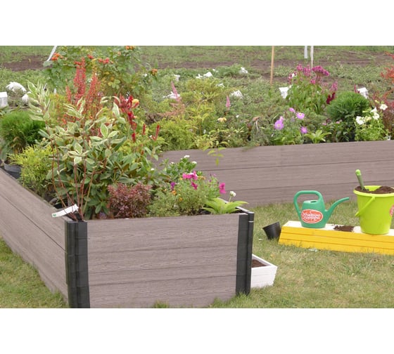 Ограждение для грядки из ДПК 1.2х1.2м, комплект Garden Dreams 4620769391131