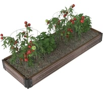 Готовый комплект грядки Еврогрядка из дпк 1500x500x225 мм GEG2-225