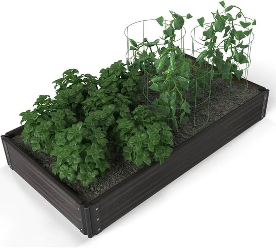 Готовый комплект грядки Еврогрядка из дпк 1200x800x225 мм GEG3-225 1