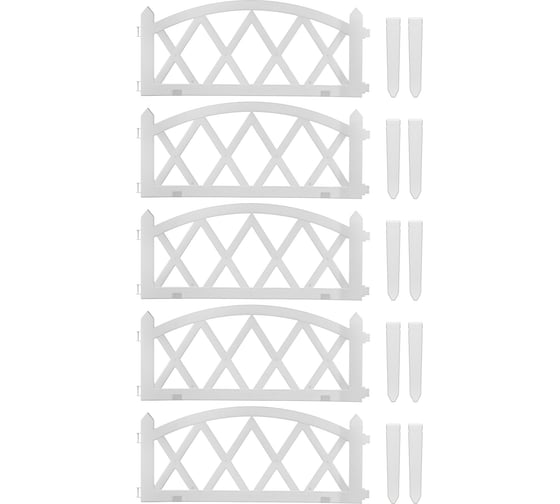 Садовый пластиковый заборчик BIRD HOUSE 5 секций G0650