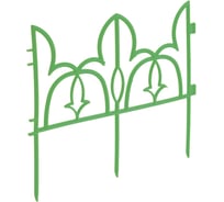 Декоративный забор Комплект-Агро Лилия 19х29.5 см, зеленый KA1186G
