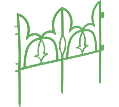 Декоративный забор Комплект-Агро Лилия 19х29.5 см, зеленый KA1186G