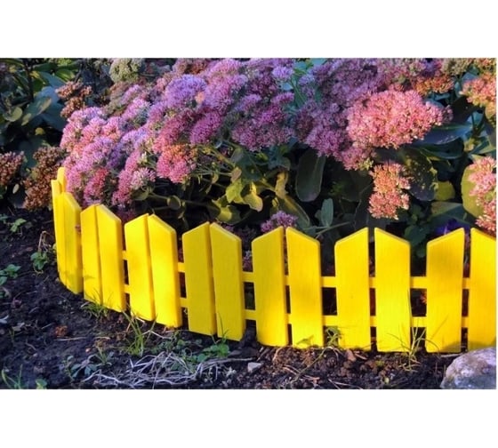 Бордюр Beroma Летний сад 16x300 см, 7 секций, цвет желтый 07710499