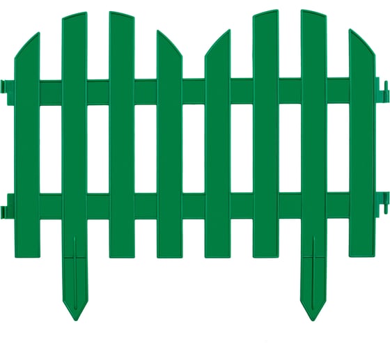 Забор декоративный PALISAD Романтика, зеленый, 28x300 см 65022