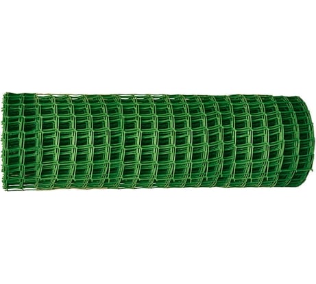 Заборная решетка в рулоне Без бренда 1,5x25 м, ячейка 75x75 мм, хаки 64535