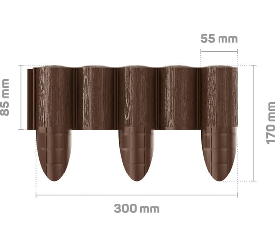 Огородная палисада Cellfast ECO коричневый 34-031