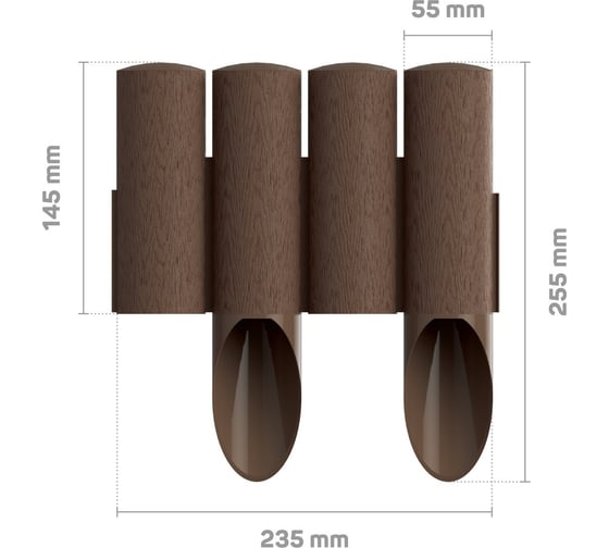 Огородная палисада, коричневая Cellfast STANDARD 34-041