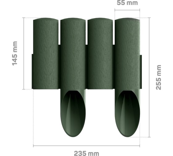 Огородная палисада, зеленая Cellfast STANDARD 34-042