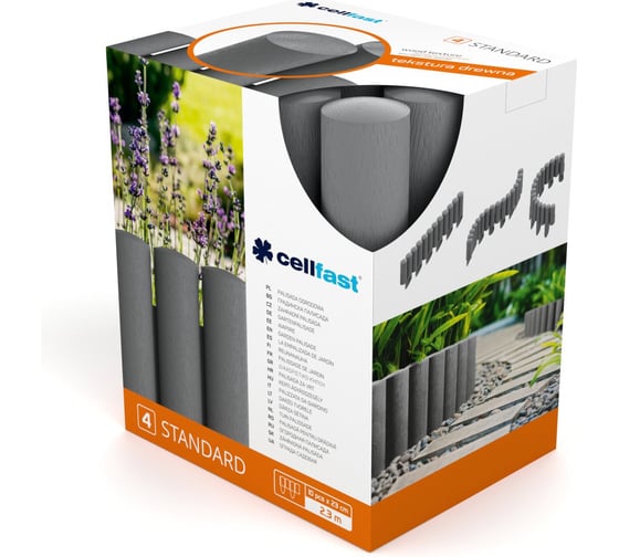 Огородная палисада, графит Cellfast STANDARD 34-044