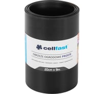 Садовый простой бордюр Cellfast черный, 20см x 9м 30-233H