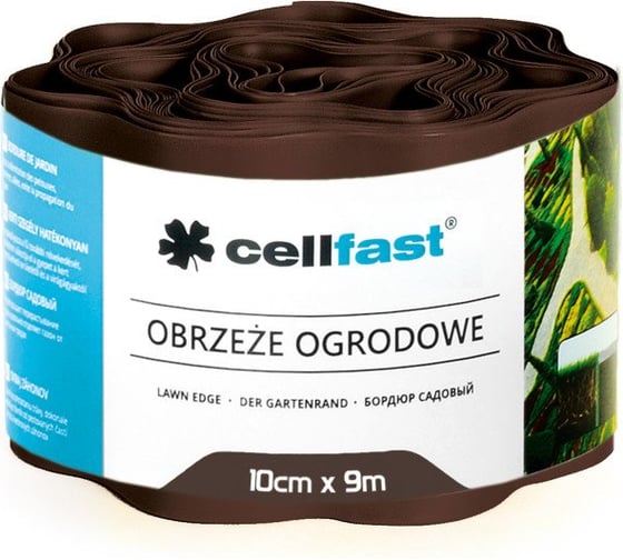 Огородно-газонные бордюры Cellfast коричневый, 10см x 9м 30-011H