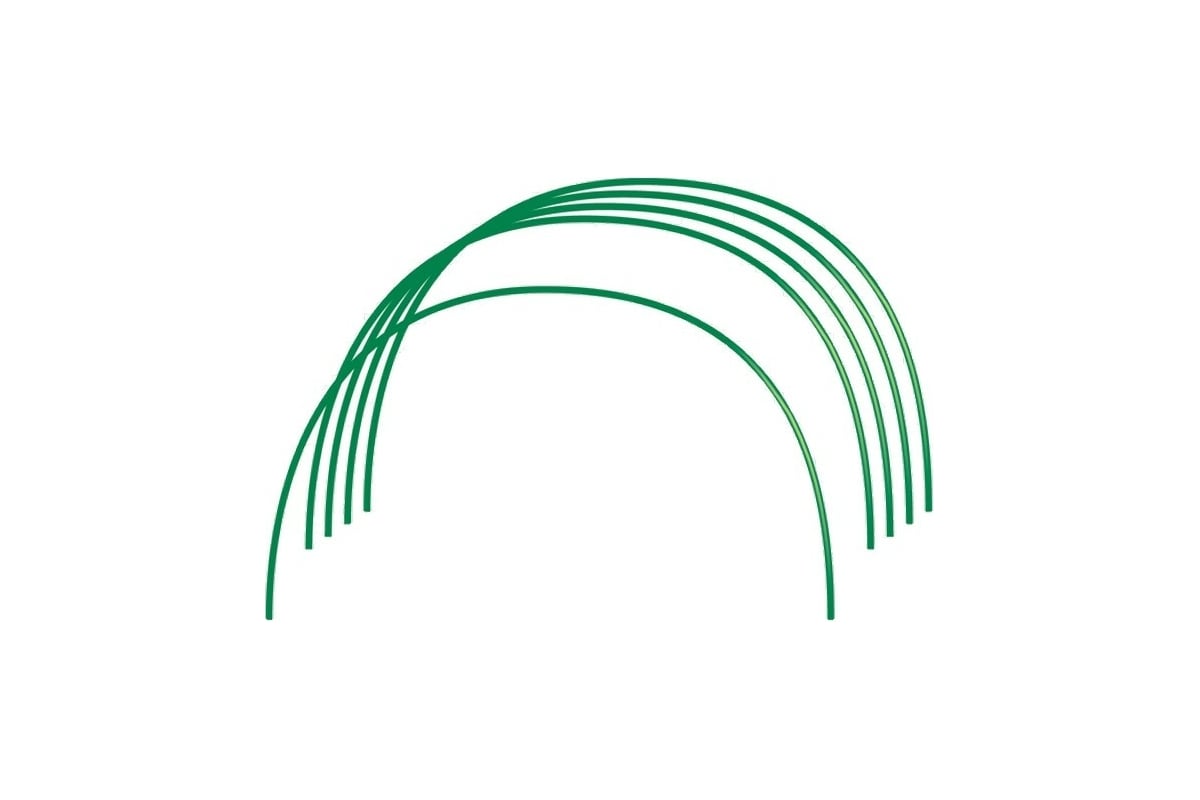 Парниковые дуги в ПВХ Россия 0.6х0.85 м, 6 шт. диаметр проволоки 5 мм ...