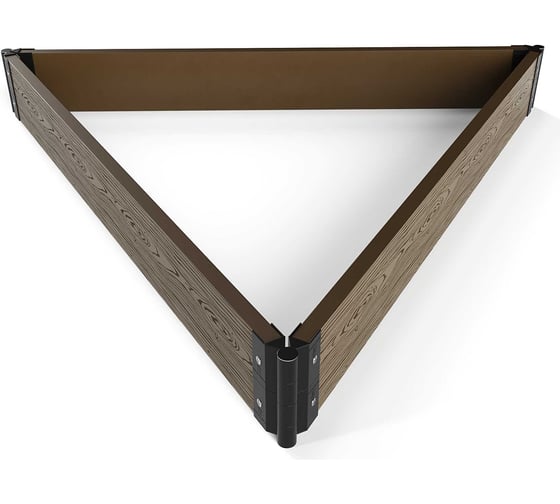 Комплект стыковочных элементов для грядок и клумб Еврогрядка 225x30, 4 шт, черный 5397