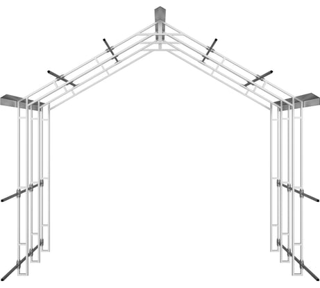 Каркас теплицы АКТИВАГРО.РФ «Ударница англичанка» 20x20 удл. блок 3x2 м шаг 0.65 м 185