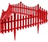 Декоративный забор PALISAD Гибкий, 24 х 300 см, коралловый 65018 1