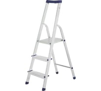 Стремянка ТУНДРА алюминиевая, с органайзером, 3 ступени, 600 мм 4590952